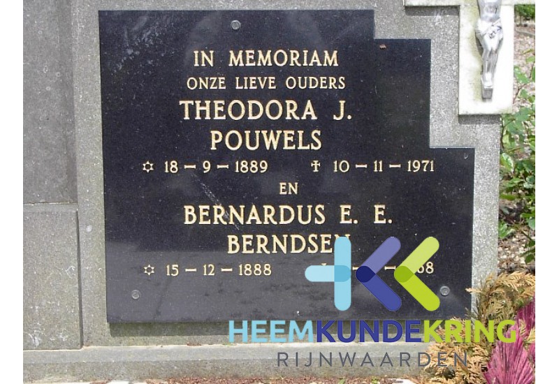 Grafstenen kerkhof Herwen Coll. HKR (266) Th.J.Pouwels & B.E.E.Berndsen